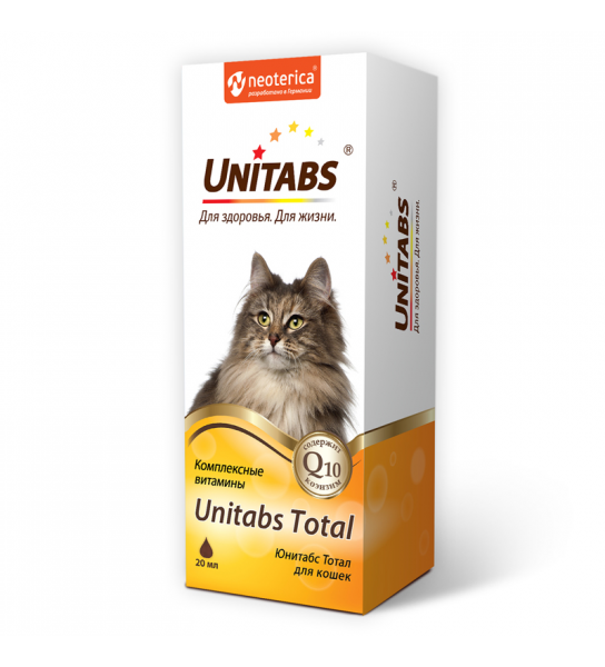 Unitabs Total комплексные витамины для кошек, 20 мл