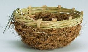 Beeztees гнездо д/канарейки "Комфорт", кокос 7см*12см