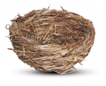 TRIOL PT6185 Гнездо плетеное с ветками для птиц, плоское, 120*55 мм