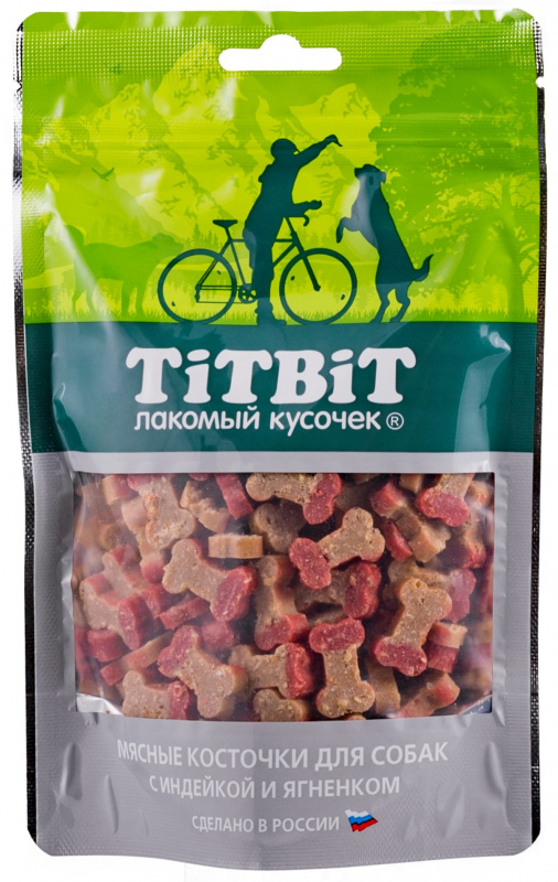 TITBIT КОСТОЧКИ С ИНДЕЙКОЙ И ЯГНЕНКОМ, 145 гр