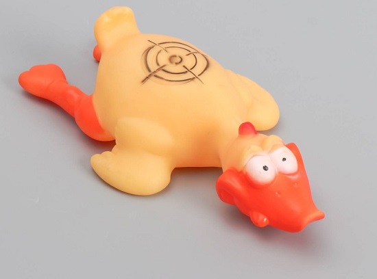 3557479 Игрушка пищащая "Утка-цель"большая, 24,5 см