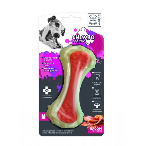 MPets 10634516 Кость, вкус бекона, нейлон, 13 см