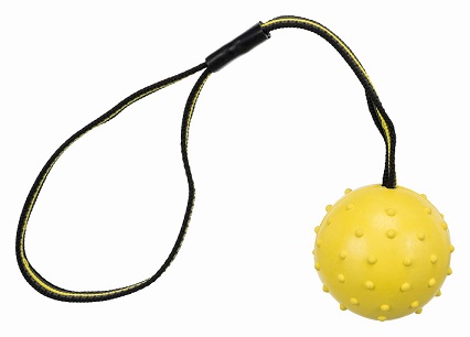 TRIXIE Мяч Sporting на нейлоновой веревке, натуральный каучук
