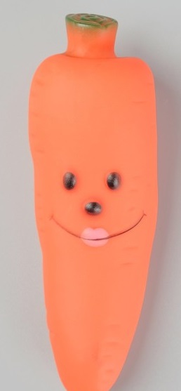 752112 Пижон. Игрушка д/собак "Морковка", 12 см,резина