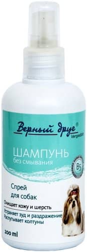ВЕРНЫЙ ДРУГ Шампунь-спрей д/СОБАК без смывания 200мл