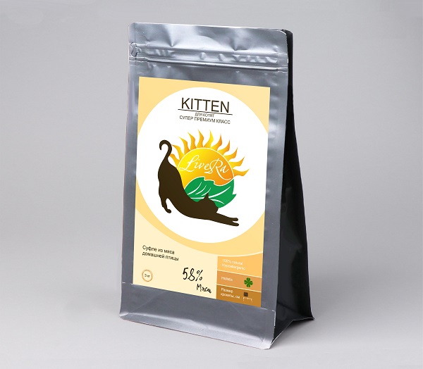 LiveRa Корм для КОТЯТ с курицей и индейкой