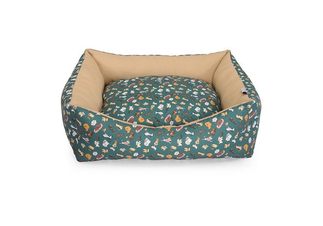 CAMON Лежанка прямоугольная Green Happy Dog, 55*45 см