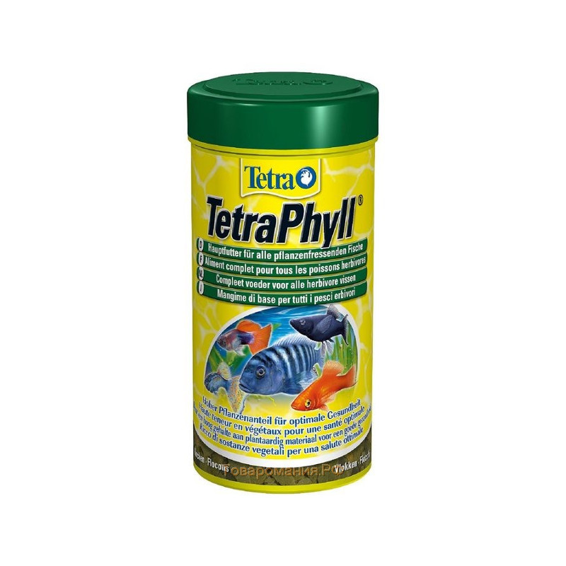 TetraPhyll Корм для всех видов рыб растительные хлопья, 12 гр (sashet)