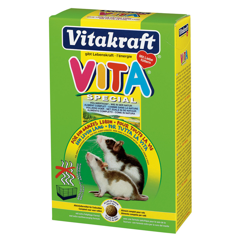 VITAKRAFT 25233 Vita Special Корм основной для крыс, 600 гр.
