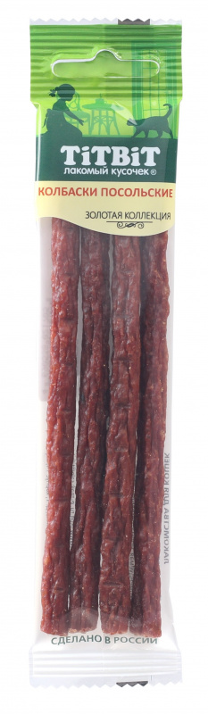 TITBIT Колбаски для Кошек Посольские, 20 гр