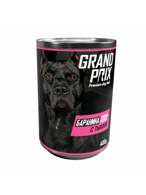 GRAND PRIX Кусочки в соусе для собак, Баранина с тыквой, 0,4 кг