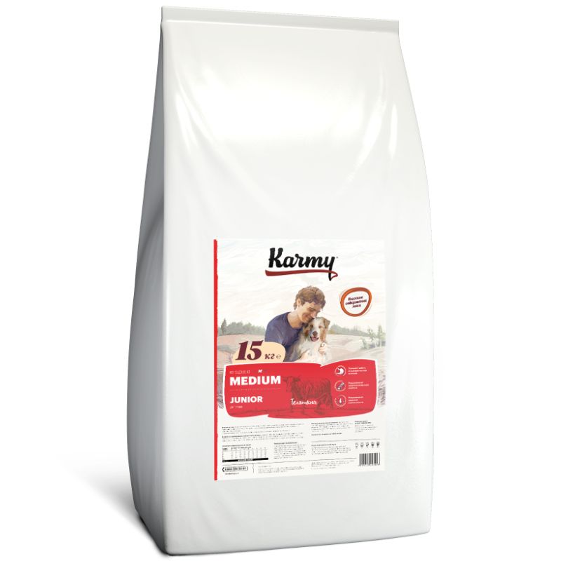 KARMY Dog Medium Junior , ТЕЛЯТИНА
