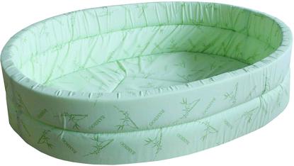 ПУШОК Лежанка овальная с бортиком без меха