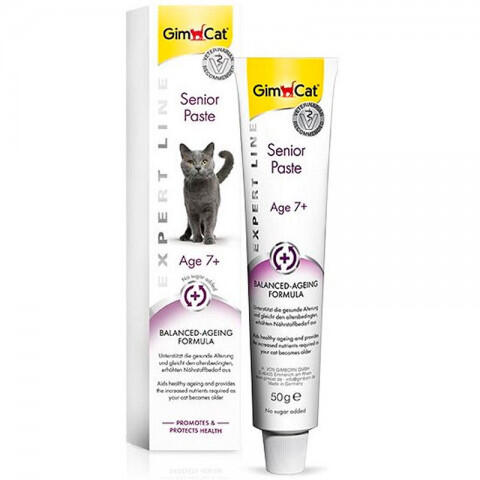 GIMCAT Senior Past, паста для пожилых кошек, 50г