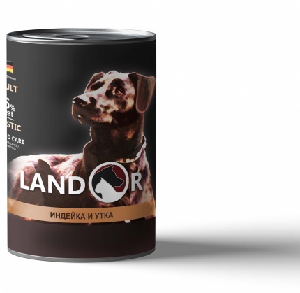 Landor д/собак Индейка с уткой, 0,4 кг