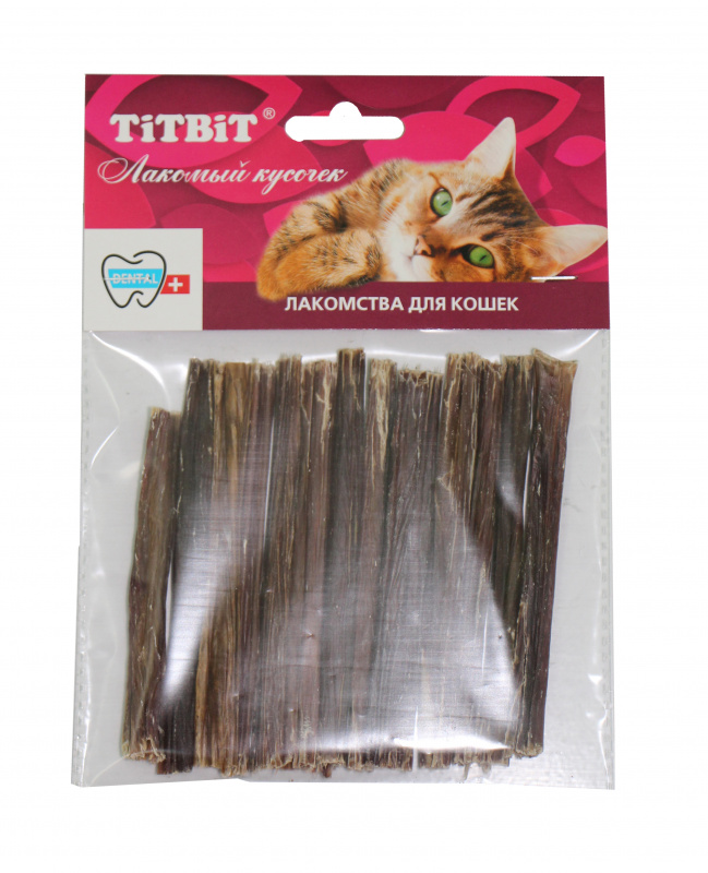TITBIT Кишки бараньи для кошек, мягкая упаковка, 34 гр. (5217)