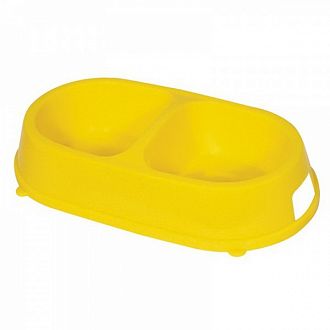 ГАММА Миска пласт двойная д/кошки 0,26л