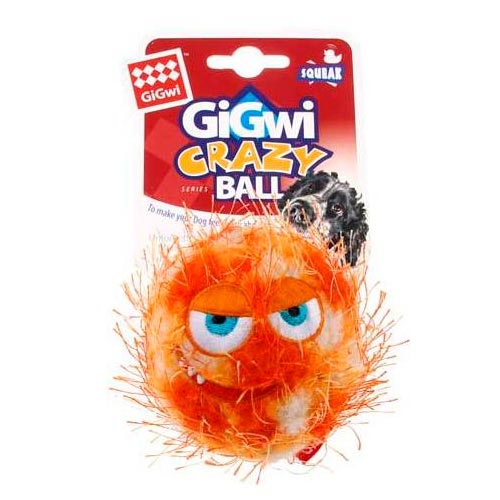 Gigwi 75342 Мяч с пищалкой, оранжевый,  7 см