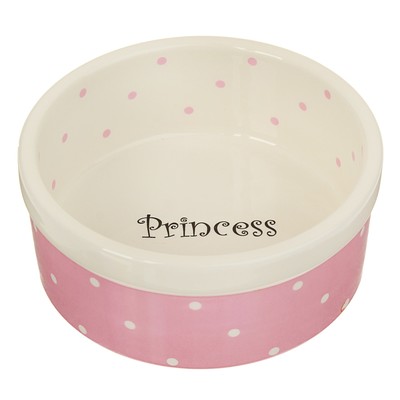 2324216 Пижон. Миска керамическая "Princess", 0,4л, Розовая