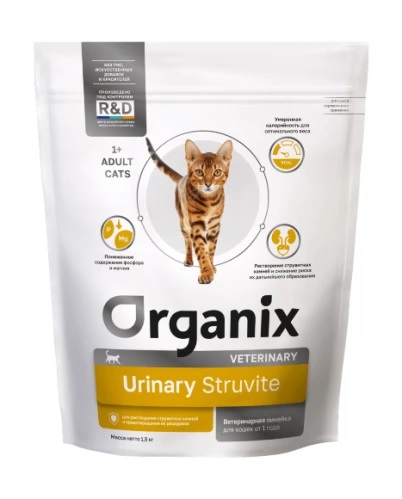 ORGANIX URINARY STRUVITE для взрослых кошек