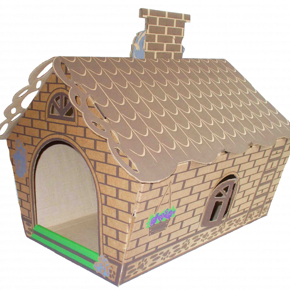 Картонный домик "КотХаус"