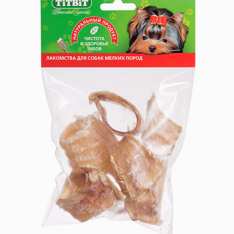 TITBIT КОЛЕЧКИ ИЗ ТРАХЕИ - мягкая упаковка, 60 гр. (004814)