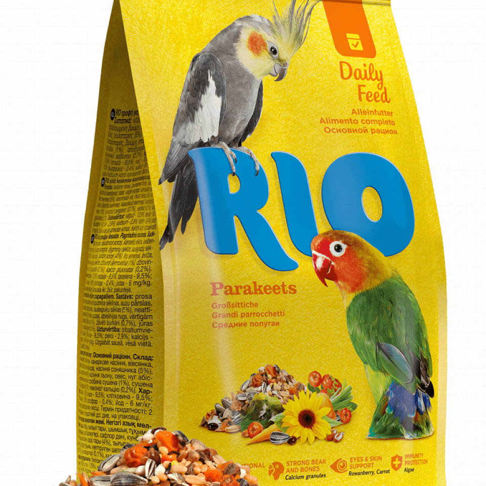 RIO Корм для средних попугаев. Основной рацион