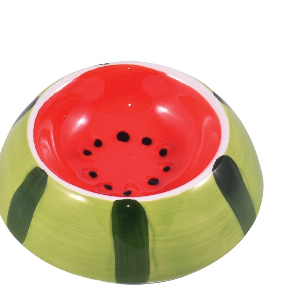 КерамикАрт Миска для грызунов керамика, 10 мл Арбузик